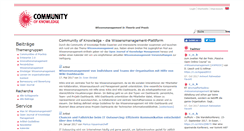 Desktop Screenshot of community-of-knowledge.de